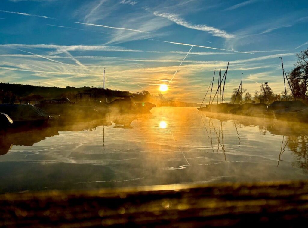 Sonnenuntergang Bootsfahrschule